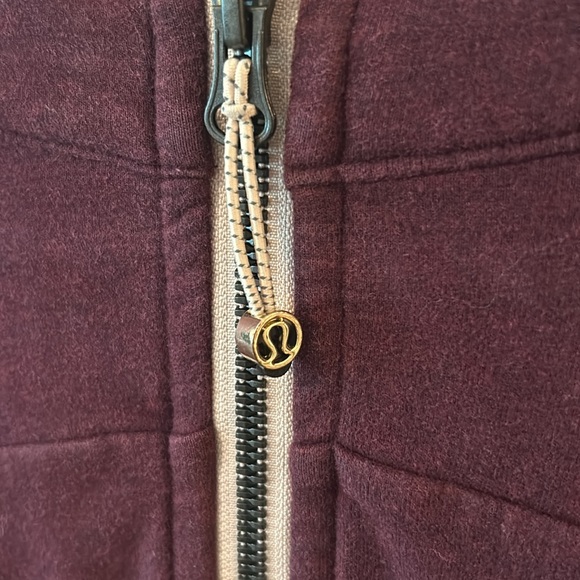 Burgundy Lululemon Scuba Zip-Up Hoodie - Picture 3 of 4
